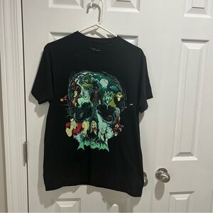 3/$20 Disney Villains Black Cotton T-Shirt